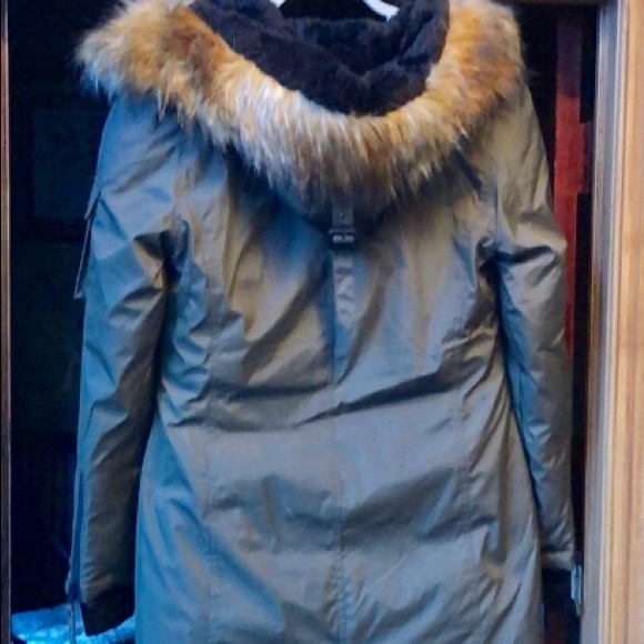 Urban Outfitters Slimfit Down-filled Parka Olive - Picture 6 of 7